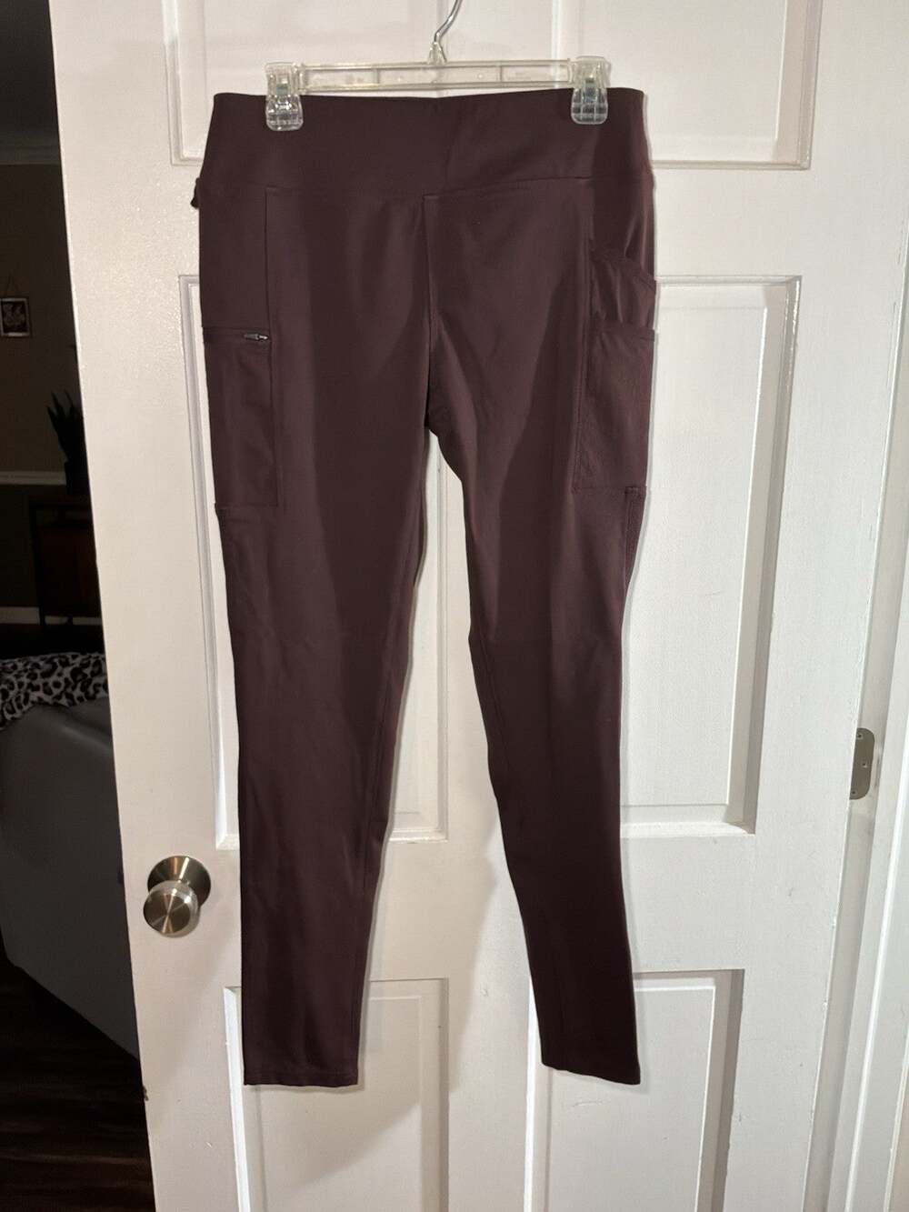 Ladies Carhartt Burgundy Leggings Size Medium Tall MT